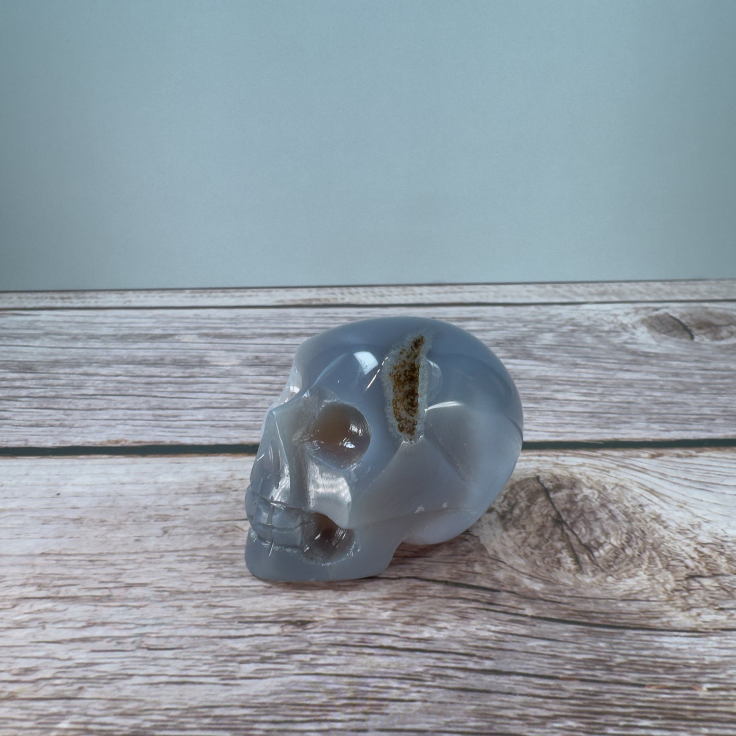 Druzy Agate Skull