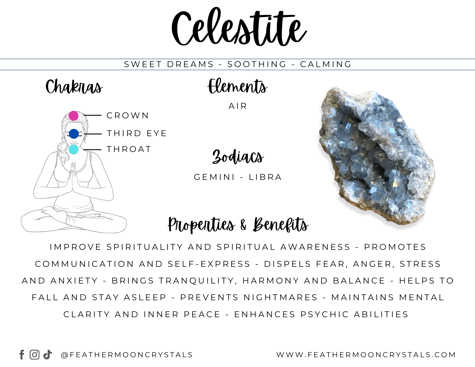 Celestite Cluster - Small – 100160 (2)