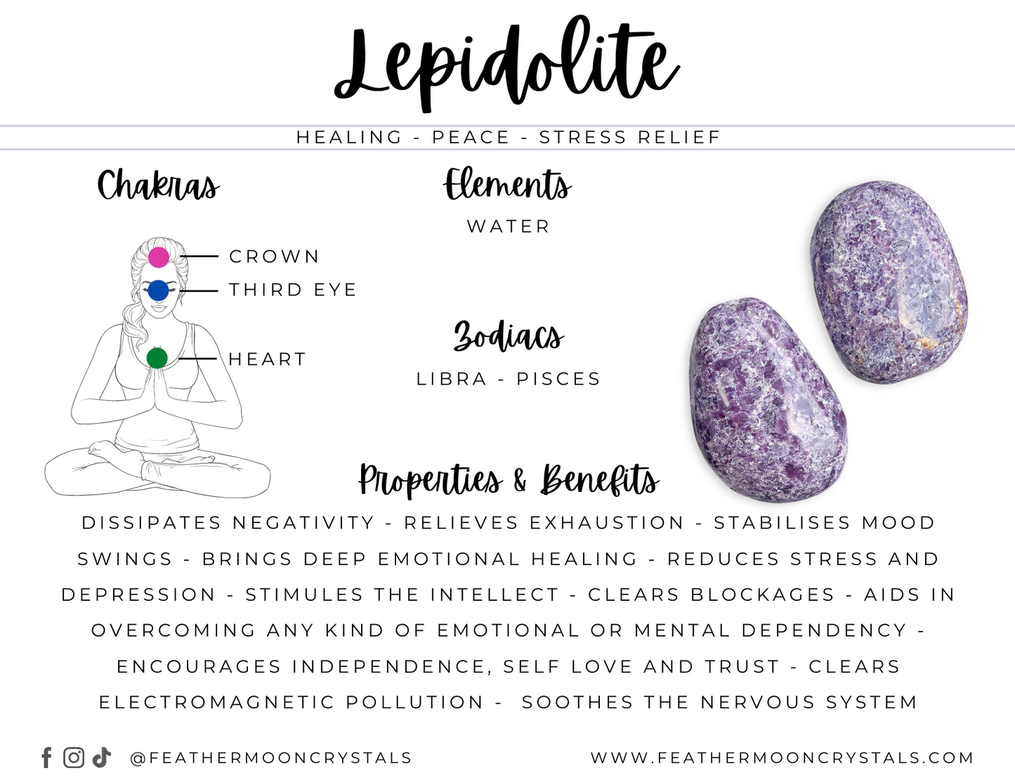 Lepidolite Tumbles